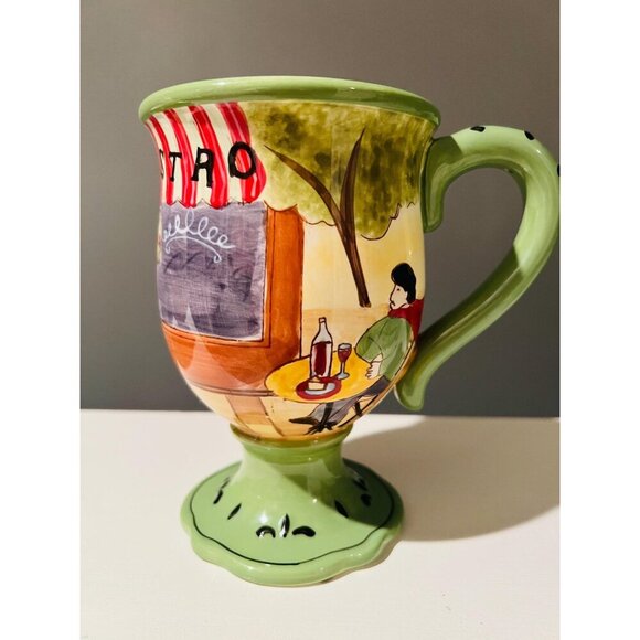 French Cafe Ceramic Mug Bowl Plate Jennifer Brinley| ITEMS SOLD SEPARATELY - Picture 3 of 10